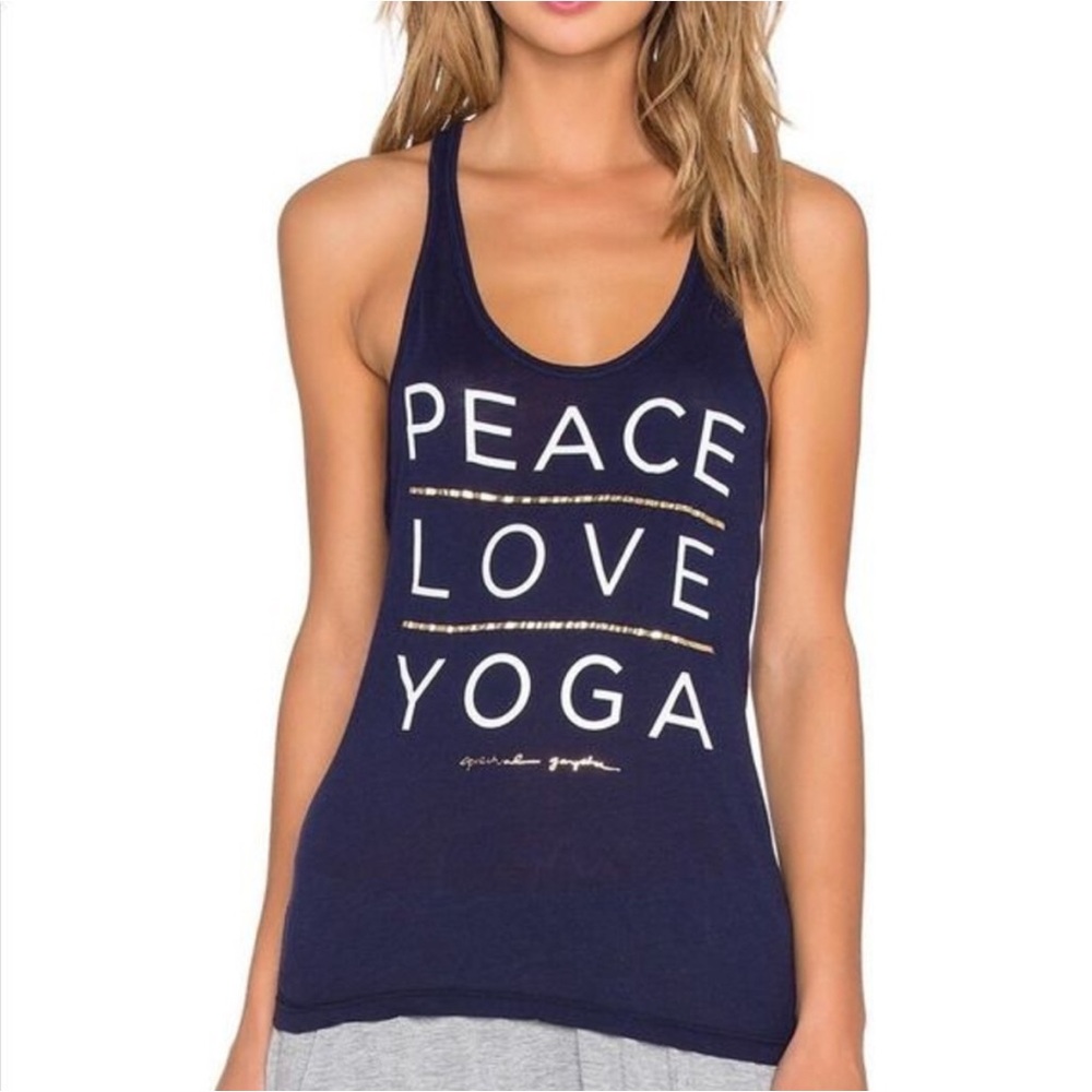 Spiritual Gangster Navy Tank Top